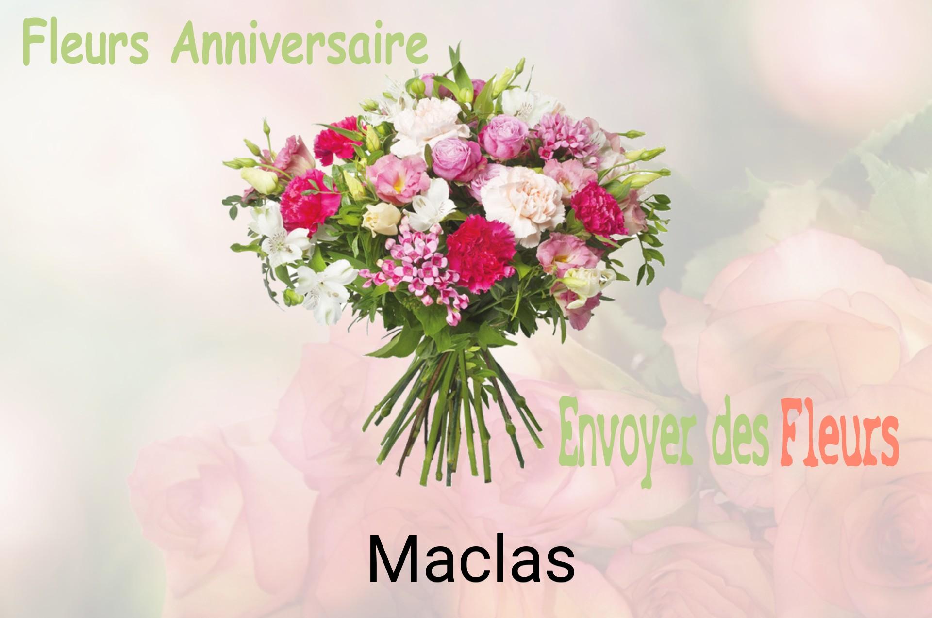 Bouquet de fleurs d’anniversaire livré à Maclas